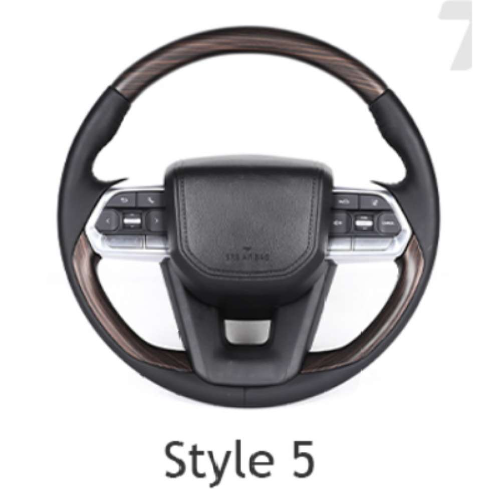 Car Craft Compatible With Toyota Innova Fortuner Land Cruiser Prado Altis Camry Hilux Upgraded GX GXR Custom Full Steering Wheel Style 5 - CAR CRAFT INDIA