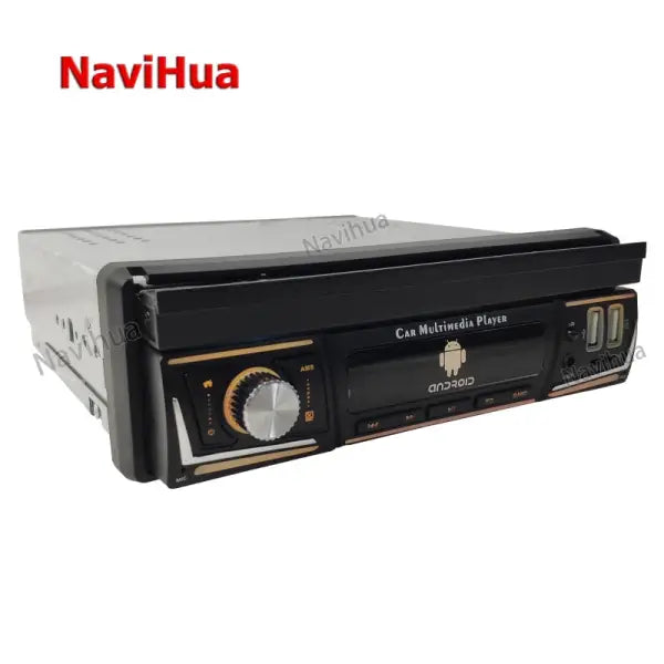 1Din Car Radio Retractable 7'' Touch Screen GPS Wifi Autoradio Car Mp5 Player + 12 Led Rear Camera Car DVD Player