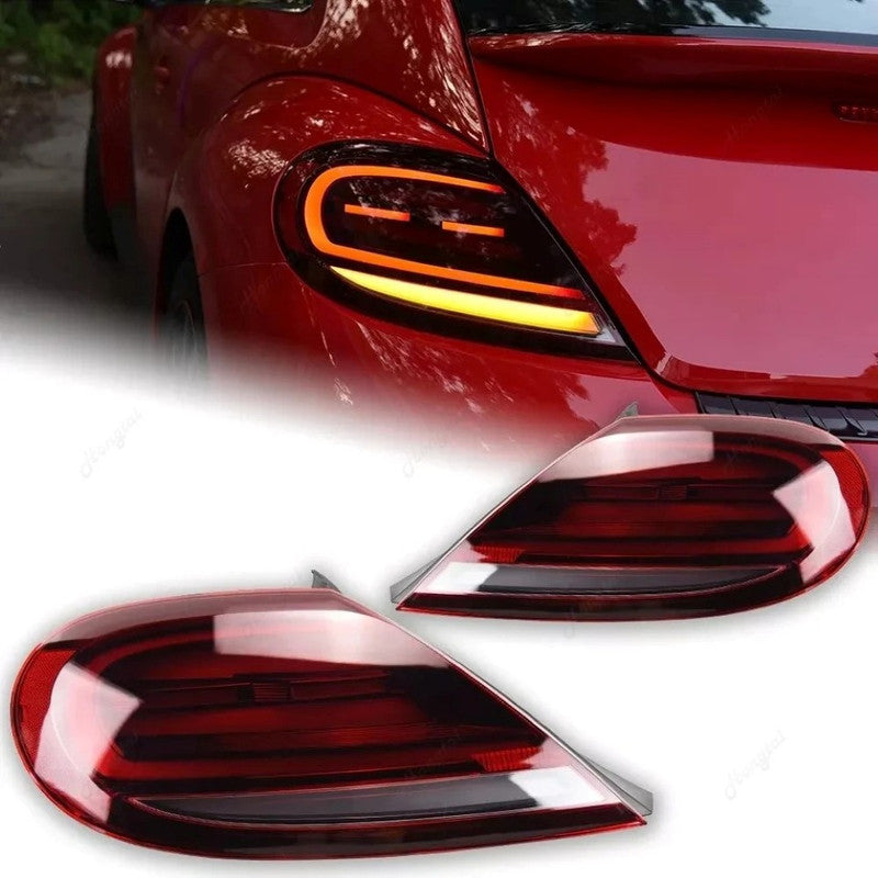 Car Craft Compatible With Volkswagne Vw Beetle 2013-2019 Car Rear Upgraded Tail Light Lamp Xenon Taillight Retrofit Upgrade Modified Led Drl Hid Red