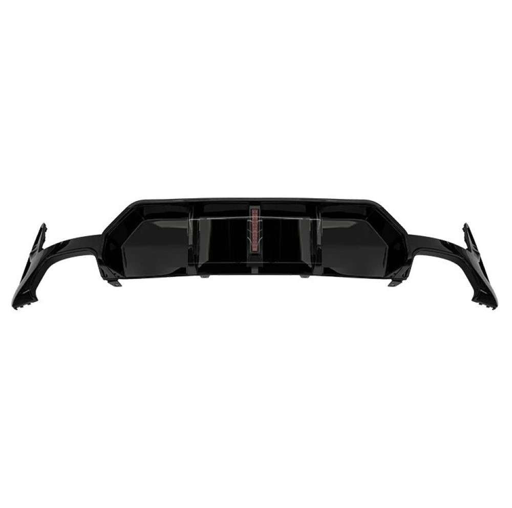 Car Craft Compatible With Bmw 3 Series G20 Lci 2023+ Rear Bumper After Lip Splitter Skirts Diffuser F1 Style Led Light Ar-bm-0259 Cf Carbon Fiber Look - CAR CRAFT INDIA
