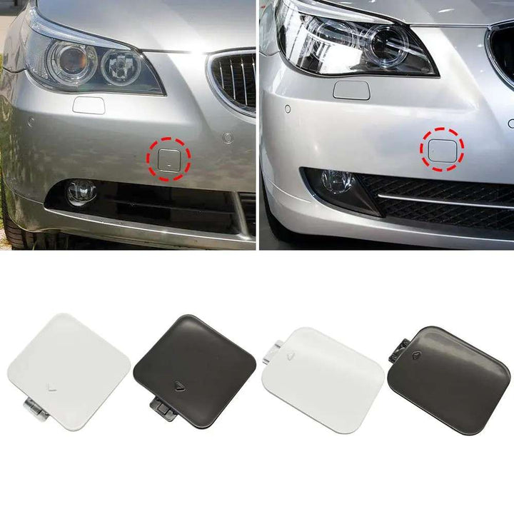 Car Craft Compatible With Bmw 5 Series E60 2003-2009 Rear Bumper Tow Hook Towing Tochan Trailer Cover 51117184708 Model B Unpainted CC-8097 - CAR CRAFT INDIA