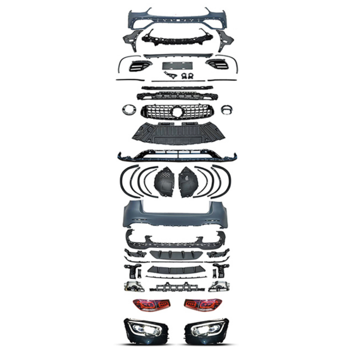 Car Craft Compatible With Mercedes Benz Glc W253 X253 2016-2019 Upgrade Facelift Convert To 2025 Glc63 Amg Conversion Bodykit Bumper Headlight Taillight CC-9796