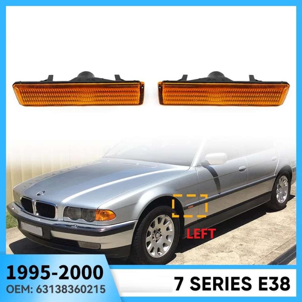 Car Craft Compatible With Bmw 7 Series E38 1995-2001 Side Fender Light Turn Signal Sand Board Indicator Lights 63138360215 Gc Left CC-7997 - CAR CRAFT INDIA
