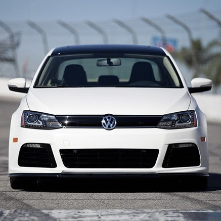 Car Craft Compatible With Vw Volkswagen Jetta Mk6 2012-2014 Upgrade Facelift Convert To R Line Style Front Bumper Show Grill Red