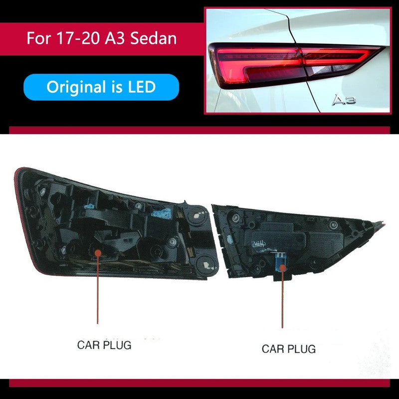 Car Craft Compatible With Audi A3 2017-2019 Car Rear Upgraded Tail Light Lamp Xenon Taillight Retrofit Upgrade Modified Led Drl Hid For Led Car