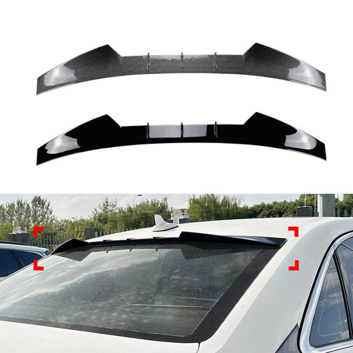 Car Craft Compatible With Audi A4 S4 B9 2017-2024 Rear Trunk Boot Roof Wing Lip Spoiler Splitter Skirts Zst-923 Glossy Black