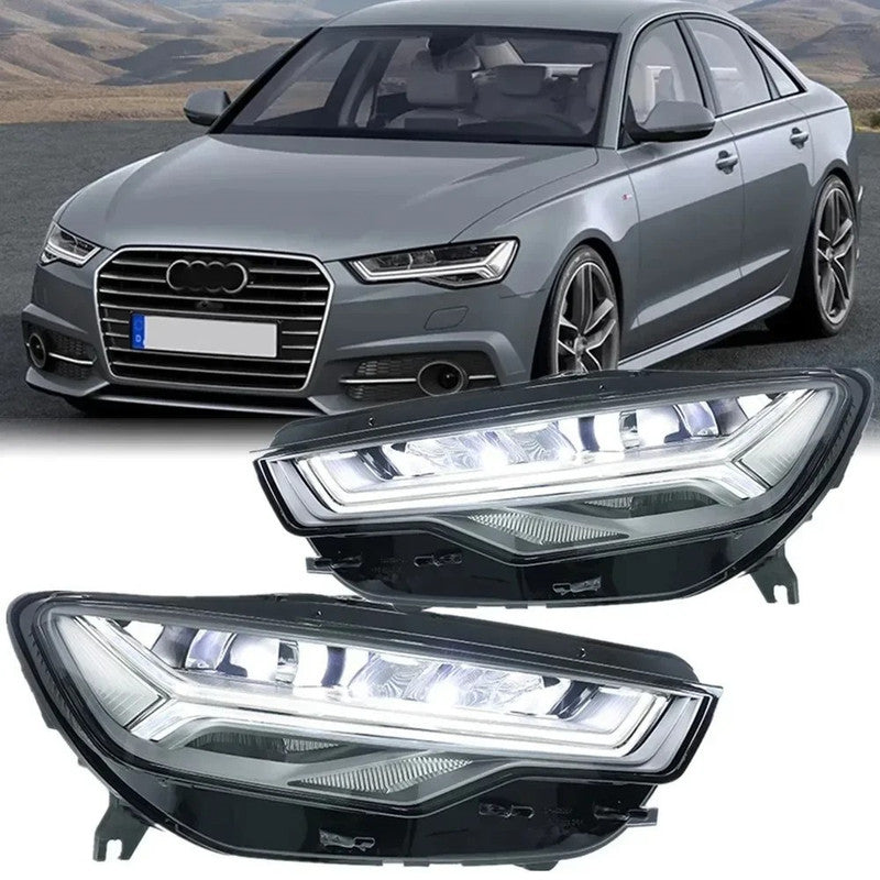 Car Craft Compatible With Audi A6 C7 2016-2018 Car Front Upgraded Head Light Lamp Xenon Headlight Retrofit Upgrade Modified Led Drl Hid Matrix Style