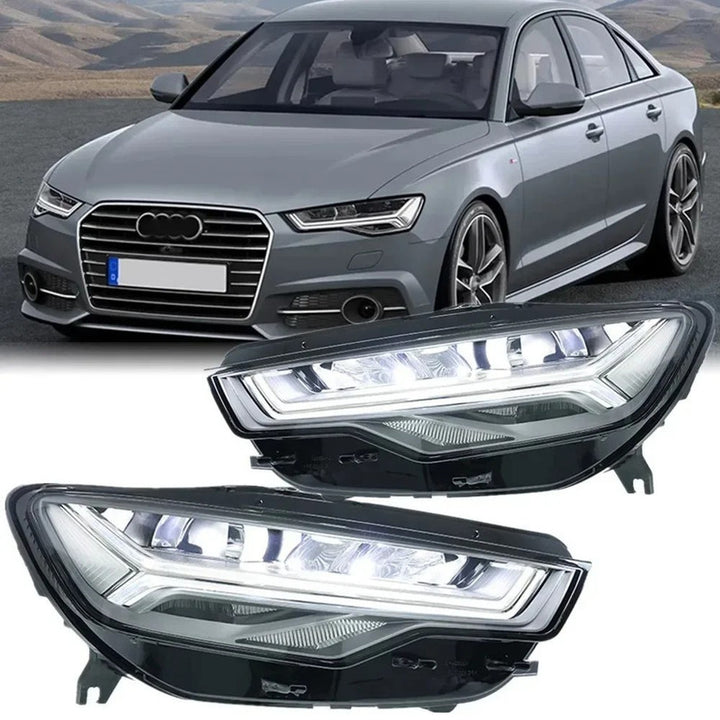 Car Craft Compatible With Audi A6 C7 2016-2018 Car Front Upgraded Head Light Lamp Xenon Headlight Retrofit Upgrade Modified Led Drl Hid Matrix Style
