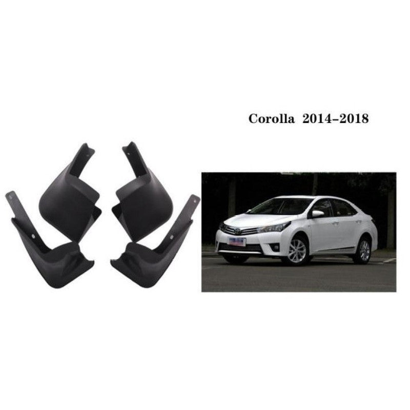 Car Craft Compatible With Toyota Corolla Altis 2014-2018 Car Tyre Mudflaps Mud Flap Mud Guard Fender Splash Guard Toy1014 CC-7339 - CAR CRAFT INDIA