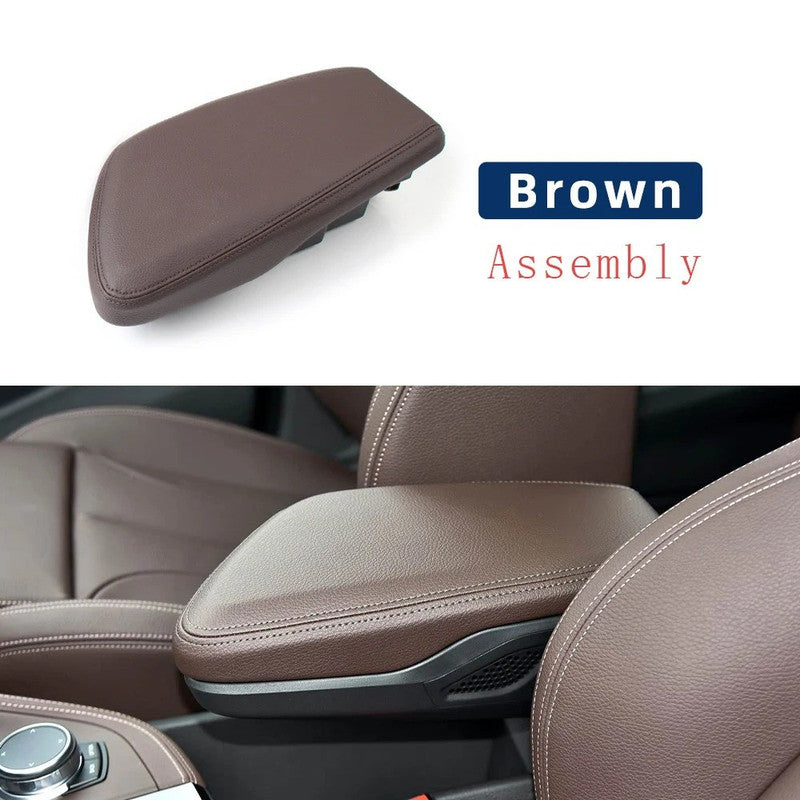 Car Craft Compatible With Bmw X1 F48 F49 2016-2024 Car Central Control Armrest Box Storage Box Assembly 51169359963 Brown For LHD Car USA CC-8979