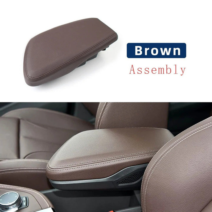 Car Craft Compatible With Bmw X1 F48 F49 2016-2024 Car Central Control Armrest Box Storage Box Assembly 51169359963 Brown For LHD Car USA CC-8979