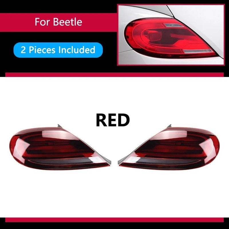 Car Craft Compatible With Volkswagne Vw Beetle 2013-2019 Car Rear Upgraded Tail Light Lamp Xenon Taillight Retrofit Upgrade Modified Led Drl Hid Red