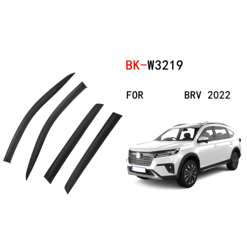 Car Craft Compatible With Honda Brv 2022+ Rain Shine Side Window Wind Deflectors Rain Sun Guard Door Visor Doorvisor Deflector Visor Shades Ventvisor Strip CC-7643 - CAR CRAFT INDIA