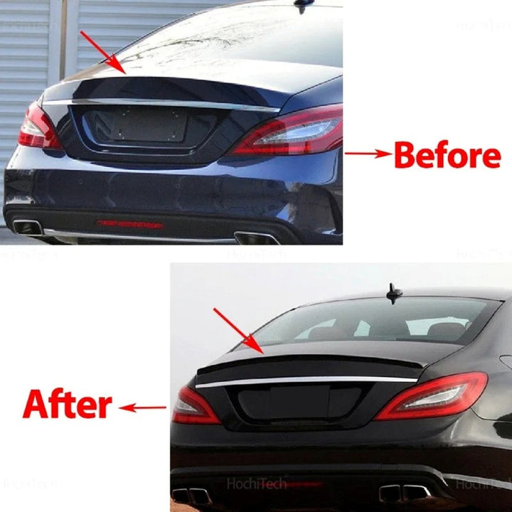 Car Craft Compatible With Mercedes Benz Cls Class X218 2011-2018 Rear Boot Trunk Wing Lip Spoiler Carbon Fiber Look Zst-295 Cf