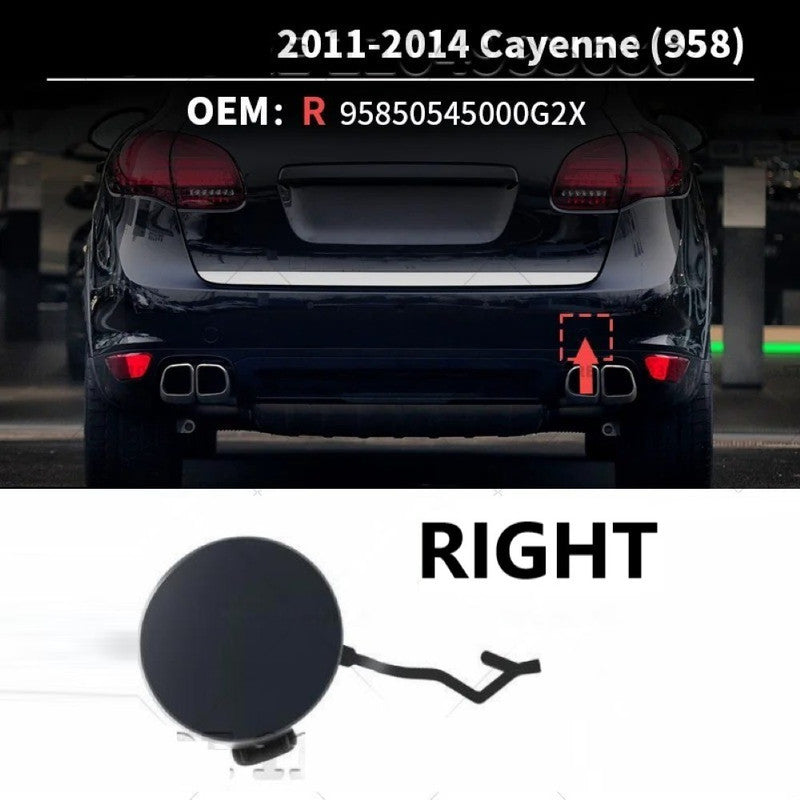 Car Craft Compatible With Porsche Cayenne 958 2011-2014 Rear Bumper Tow Towing Tochan Hook Eye Cap Cover 95850545000 Right