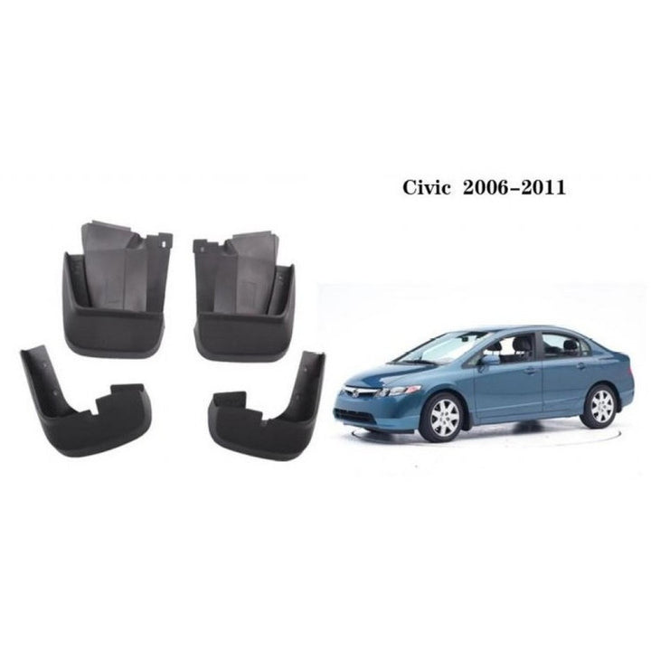 Car Craft Compatible With Honda Civic 2006-2015 Car Tyre Mudflaps Mud Flap Mud Guard Fender Splash Guard Hod1004 CC-7346 - CAR CRAFT INDIA