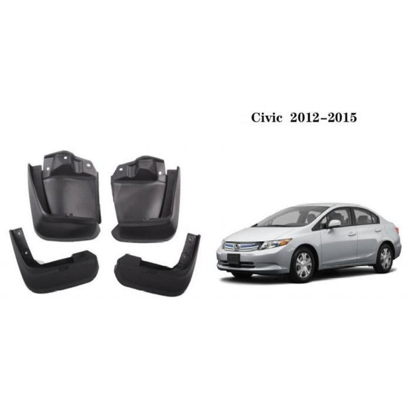 Car Craft Compatible With Honda Civic 2012-2016 Car Tyre Mudflaps Mud Flap Mud Guard Fender Splash Guard Ty-hod1005 CC-7610 - CAR CRAFT INDIA