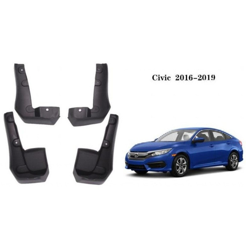 Car Craft Compatible With Honda Civic 2016-2019 Car Tyre Mudflaps Mud Flap Mud Guard Fender Splash Guard Hod1006 CC-7347 - CAR CRAFT INDIA