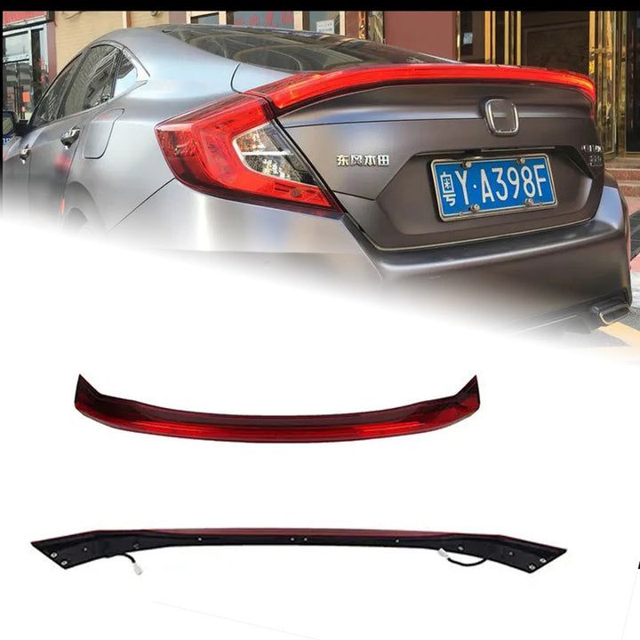 Car Craft Compatible With Honda Civic 10th Gen 2016-2020 Car Rear Upgraded Tail Light Lamp Xenon Taillight Retrofit Upgrade Modified Led Drl Hid Trunk Centre Bar