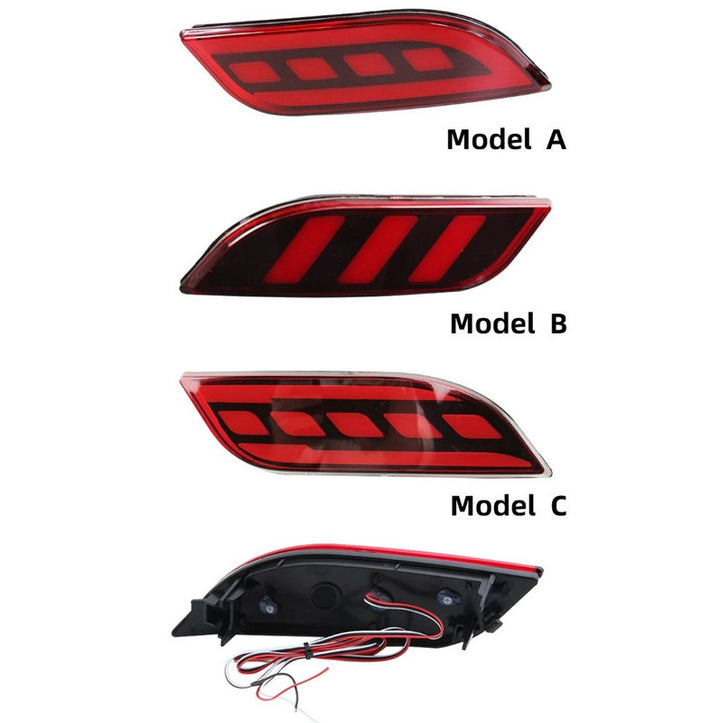 Car Craft Compatible With Jeep Compass 2017-2022 Rear Bumper Fog Light Lamp Led Reflector Cover 55112674aa 55112675aa Led B