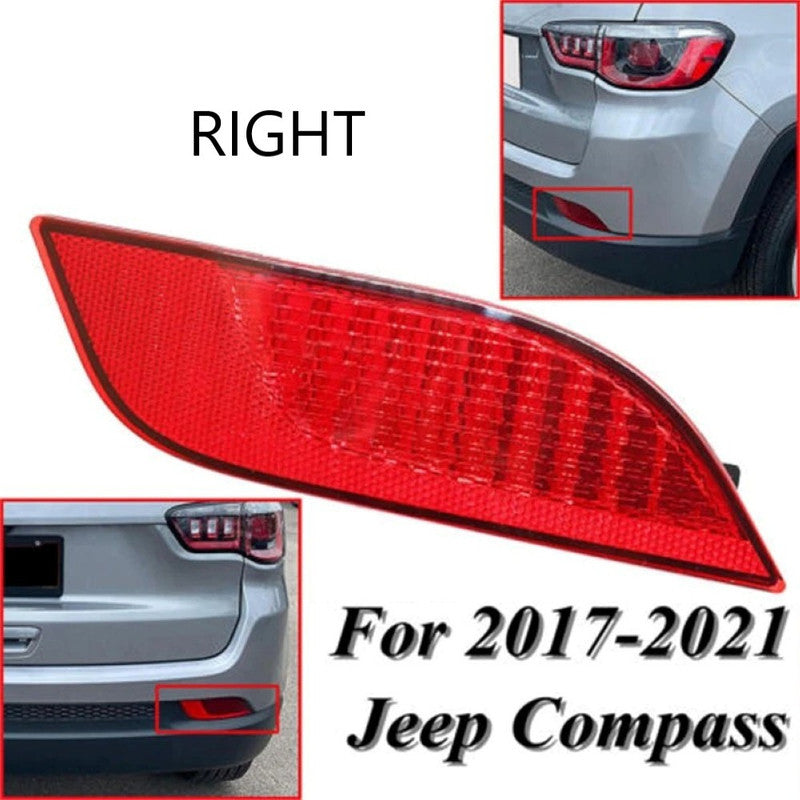 Car Craft Compatible With Jeep Compass 2017-2022 Rear Bumper Fog Light Lamp Led Reflector Cover 55112675aa Right