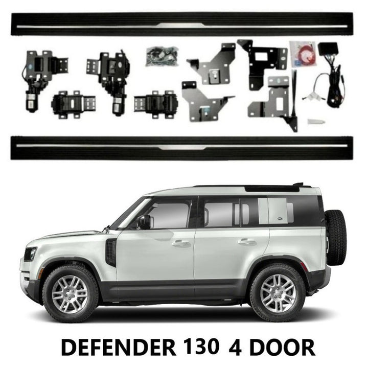 Car Craft Compatible With Land Range Rover Defender 130 L663 Lr129997 2020+ Automatic Deployable Electric Side Step Retractable Ladder Pedal Running Boards Side Step 4 Door Ps-lr061