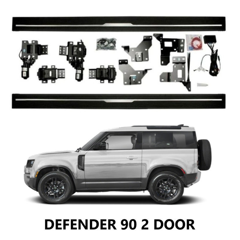 Car Craft Compatible With Land Range Rover Defender 90 L663 Lr129997 2020+ Automatic Deployable Electric Side Step Retractable Ladder Pedal Running Boards Side Step 2 Door Ps-lr059