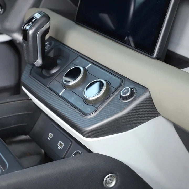 Car Craft Compatible With Range Land Rover Defender 90 110 L663 Lr129997 2020+ Car Center Console Gear Shift Dashboard Button Frame Trim Cover Carbon Fiber - CAR CRAFT INDIA