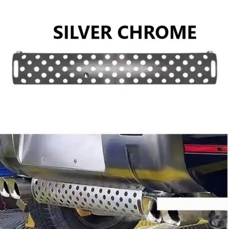 Car Craft Compatible With Range Land Rover Defender 90 110 130 L663 Lr129997 2020+ Car Exhaust Tip Tailpipe Stainless Steel Square Muffler Tip Nozzle Silensor Centre Mesh Trim Chrome - CAR CRAFT INDIA