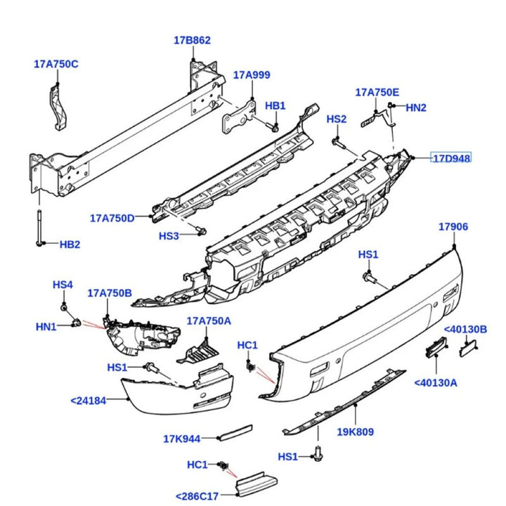 Car Craft Compatible With Range Land Rover Defender 90/110 L663 Lr129997 2020+ Front Bumper Show Grill Bracket Glossy Black - CAR CRAFT INDIA