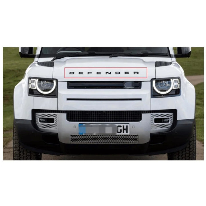 Car Craft Compatible With Range Land Rover Defender 90/110 L663 Lr129997 2020+ Front Bumper Lower Gril Trim Glossy Black - CAR CRAFT INDIA