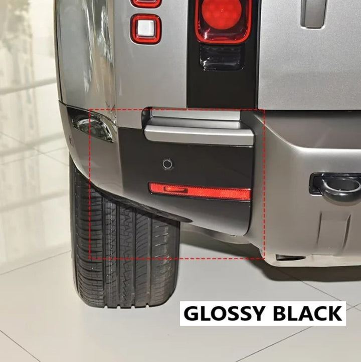 Car Craft Compatible With Range Land Rover Defender 90/110 L663 Lr129997 2020+ Rear Bumper Trim Cover Glossy Black - CAR CRAFT INDIA
