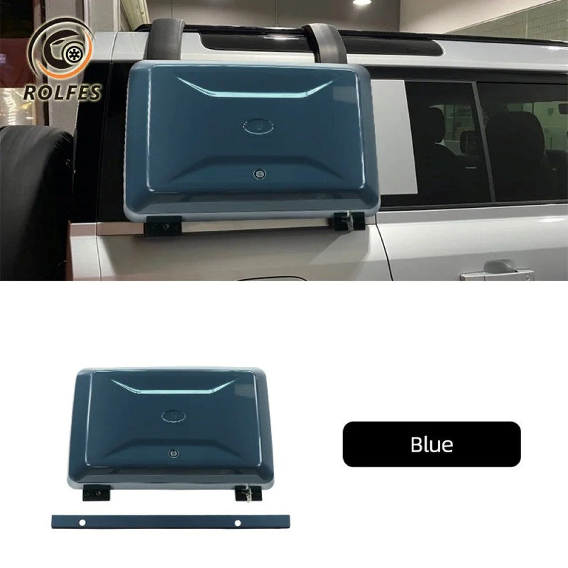 Car Craft Compatible With Range Land Rover Defender 90 110 L663 Lr129997 2020+ Side Window Schoolbag External Hanging Device Luggage Storage Box Toolbox Small Schoolbag Blue - CAR CRAFT INDIA