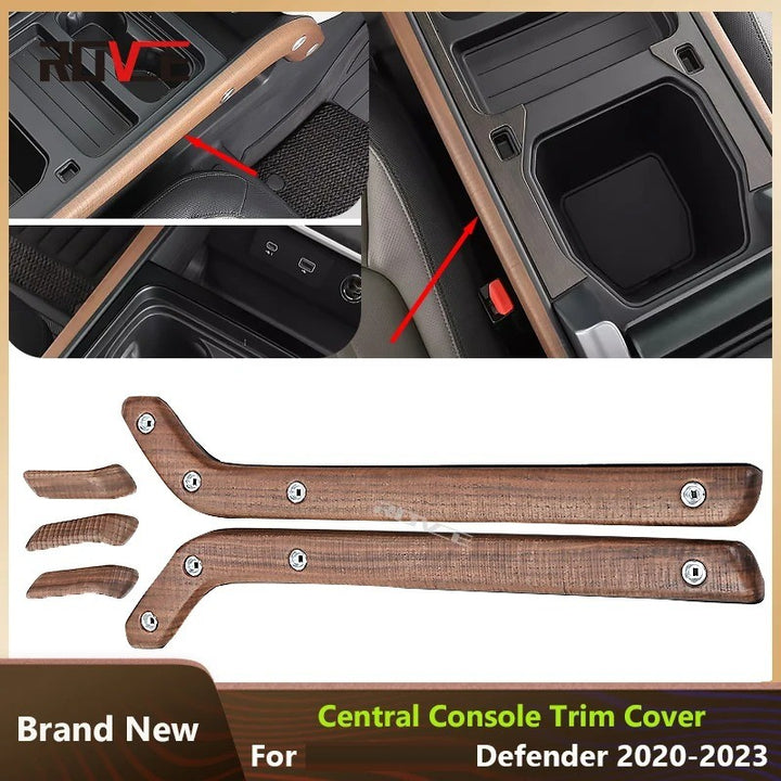 Car Craft Compatible With Range Land Rover Defender 90 110 L663 Lr129997 2020+ Car Interior Trim Set Center Console Aremest Panel Side Trim Strips Wooden - CAR CRAFT INDIA