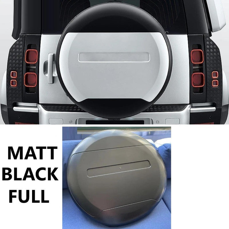 Car Craft Compatible With Range Land Rover Defender 90 110 L663 Lr129997 2020+ Rear Trunk Spare Wheel Tire Guard Protective Cover Matt Black - CAR CRAFT INDIA
