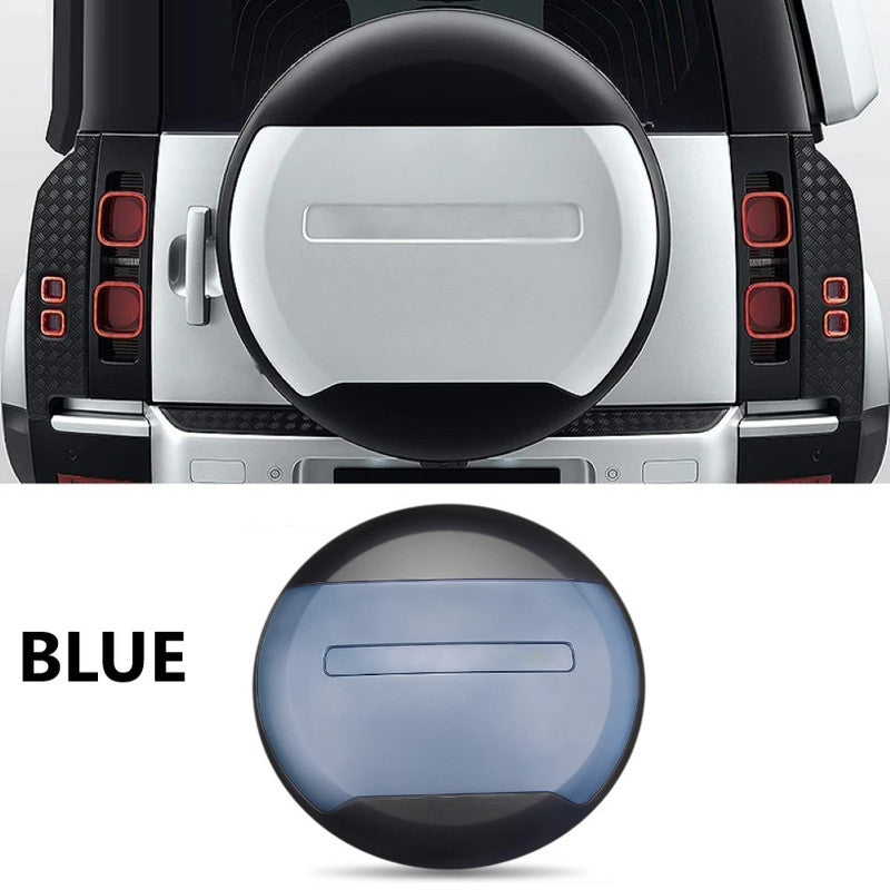 Car Craft Compatible With Range Land Rover Defender 90 110 L663 Lr129997 2020+ Rear Trunk Spare Wheel Tire Guard Protective Cover Blue - CAR CRAFT INDIA