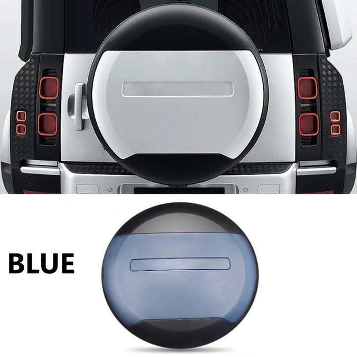Car Craft Compatible With Range Land Rover Defender 90 110 L663 Lr129997 2020+ Rear Trunk Spare Wheel Tire Guard Protective Cover Blue - CAR CRAFT INDIA