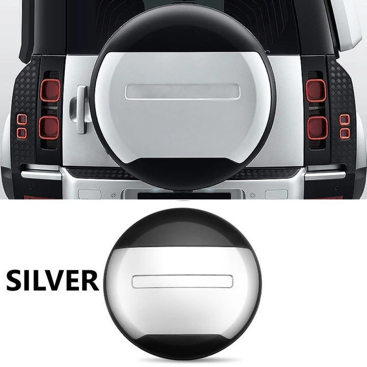 Car Craft Compatible With Range Land Rover Defender 90 110 L663 Lr129997 2020+ Rear Trunk Spare Wheel Tire Guard Protective Cover Matt Silver - CAR CRAFT INDIA