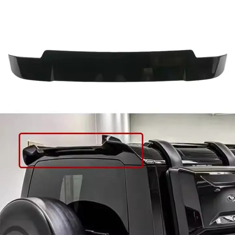 Car Craft Compatible With Range Land Rover Defender 90/110 L663 Lr129997 2020+ Rear Roof Top Wing Lip Spoiler Splitter Skirt Boot Glossy Black A - CAR CRAFT INDIA