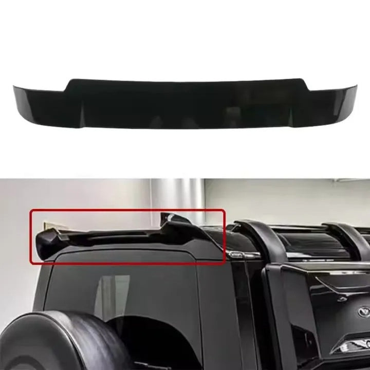 Car Craft Compatible With Range Land Rover Defender 90/110 L663 Lr129997 2020+ Rear Roof Top Wing Lip Spoiler Splitter Skirt Boot Glossy Black A - CAR CRAFT INDIA