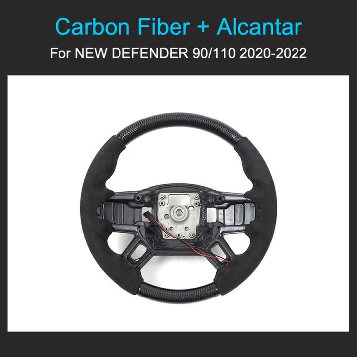 Car Craft Compatible With Range Land Rover Defender 90 110 130 L663 Lr129997 2020+ Car Steering Wheel Carbon Fiber Alcantara - CAR CRAFT INDIA