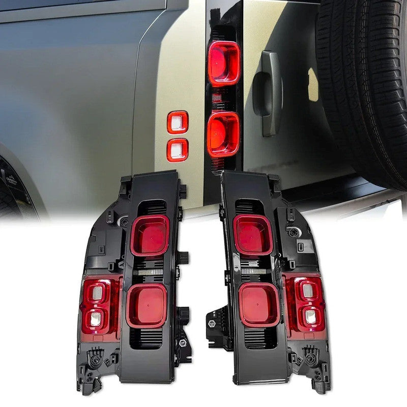 Car Craft Compatible With Range Land Rover Defender 90 110 L663 Lr129997 2020+ Car Rear Upgraded Tail Light Lamp Xenon Taillight Retrofit Upgrade Modified Led Drl Hid Red - CAR CRAFT INDIA