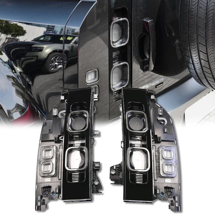 Car Craft Compatible With Range Land Rover Defender 90 110 L663 Lr129997 2020+ Car Rear Upgraded Tail Light Lamp Xenon Taillight Retrofit Upgrade Modified Led Drl Hid Smoke - CAR CRAFT INDIA