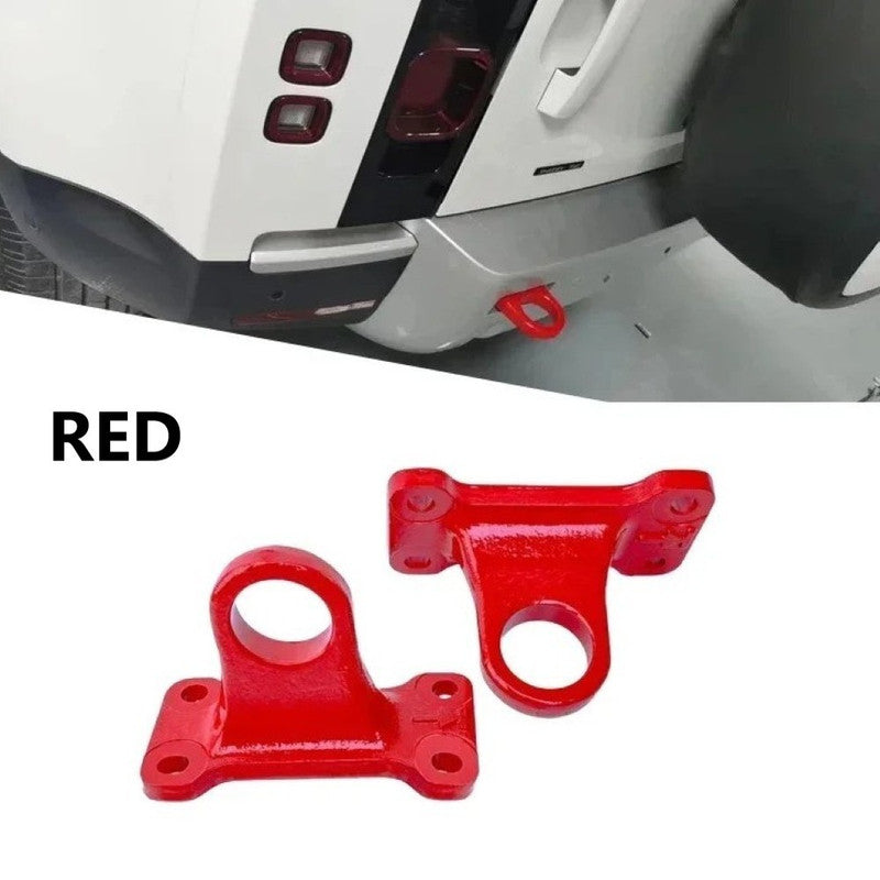 Car Craft Compatible With Range Land Rover Defender 90 110 L663 Lr129997 2020+ Rear Bumper Heavy Duty Trailer Hitch Tow Towing Hook Red - CAR CRAFT INDIA