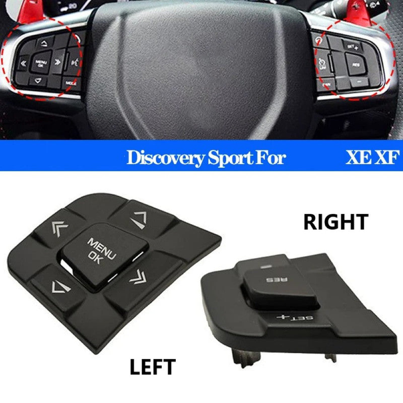 Car Craft Compatible With Jaguar Xf Xe F-pace 2015-2019 Land Range Rover Discovery Sports 2015-2019 Car Steering Wheel Switch Button Left Lr095538-q2