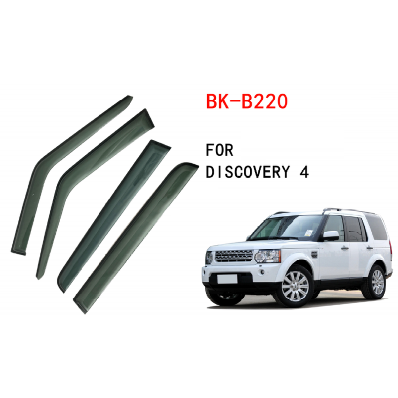 Car Craft Compatible With Range Land Rover Discovery 4 2010-2016 Rain Shine Side Window Wind Deflectors Rain Sun Guard Door Visor Doorvisor Deflector Visor Shades Ventvisor Strip CC-7706 - CAR CRAFT INDIA