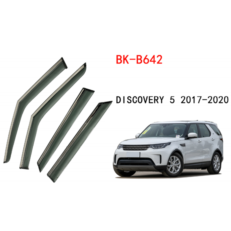 Car Craft Compatible With Range Land Rover Discovery 5 2017 Rain Shine Side Window Wind Deflectors Rain Sun Guard Door Visor Doorvisor Deflector Visor Shades Ventvisor Strip CC-7705 - CAR CRAFT INDIA