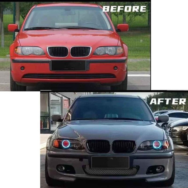 Car Craft Compatible With Bmw 3 Series E46 1998-2004 Upgrade Facelift Convert To M Sport M3 M Tech Bodykit Bumper