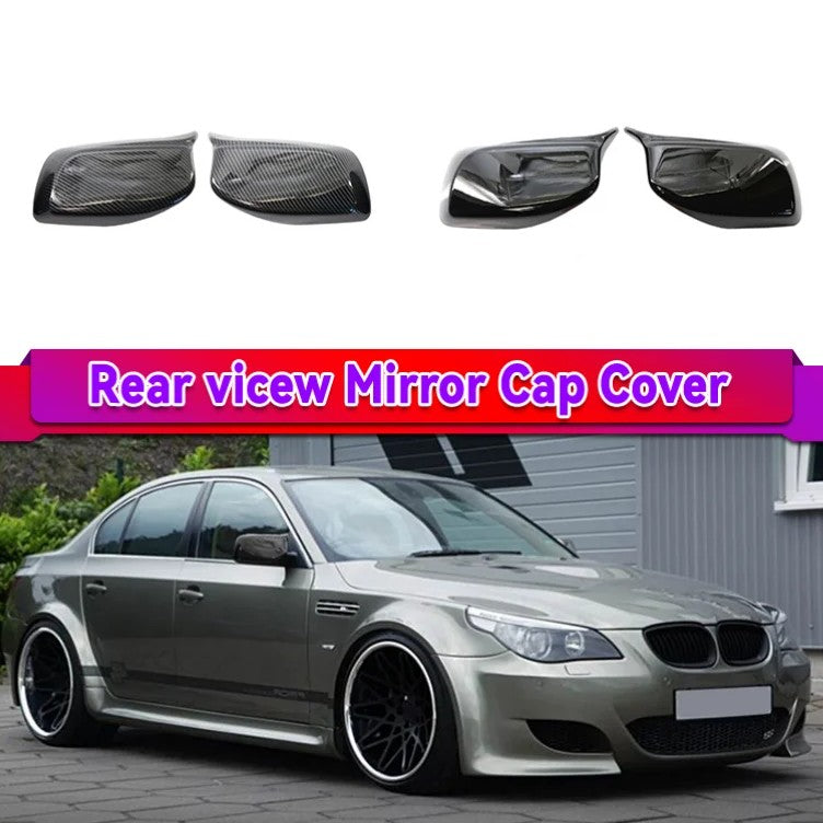 Car Craft Compatible With Bmw 5 Series E60 E61 6 Series E63 E64 2004-2009 M3 M4 M5 M6 M7 Side Rear View Case Door Wing Cap Shell Housing Mirror Covers Carbon Fiber Look - CAR CRAFT INDIA
