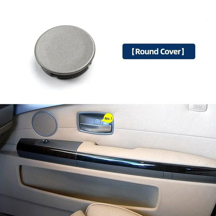 Car Craft Compatible With Bmw 7 Series E65 E66 745i 2002-2008 Auto Front Inner Door Flap Covers Auto Door Screw Panel Cover Plug 51417149974 Silver Round CC-9011
